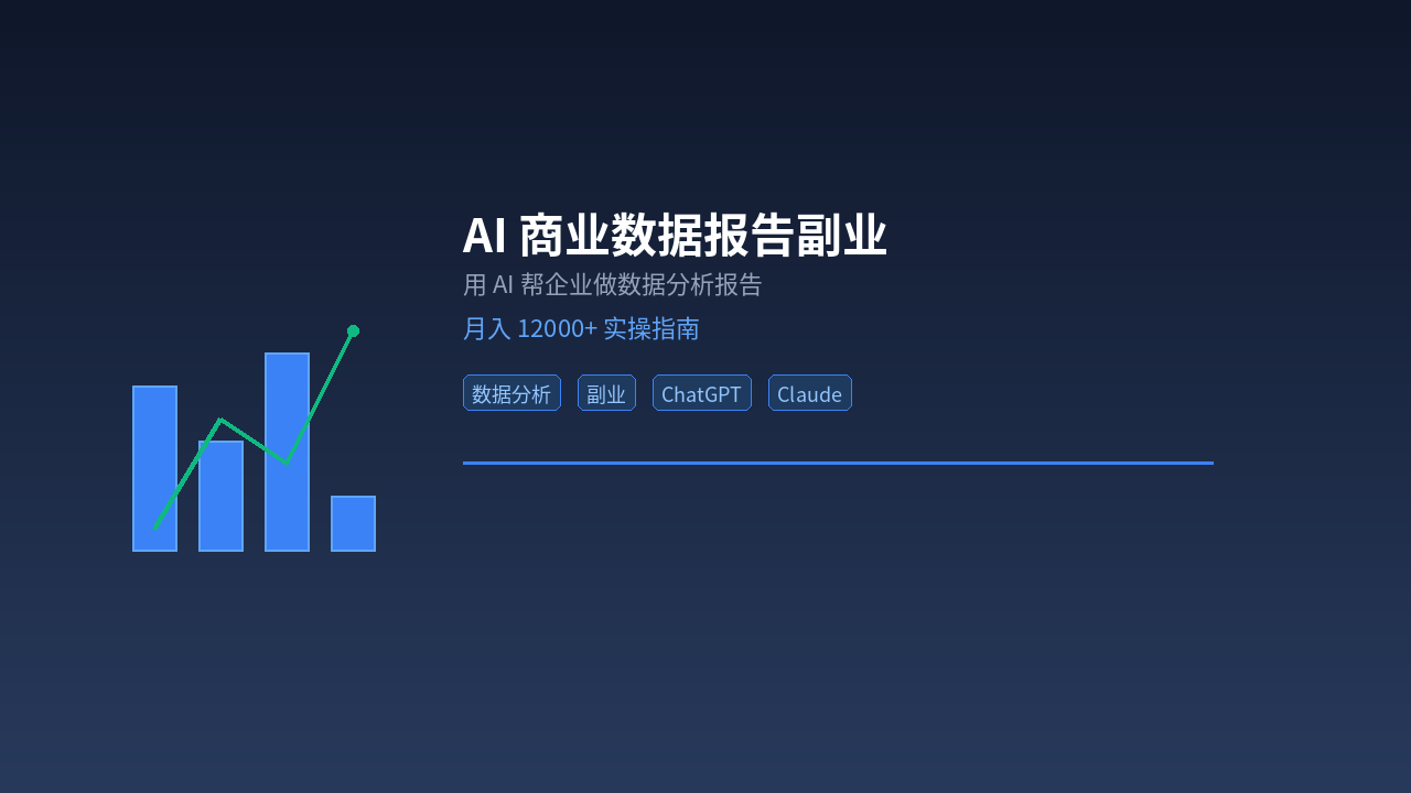 Featured image of post AI Business Data Report Side Hustle: Write Data Reports for Companies, Earn $1,700+/Month