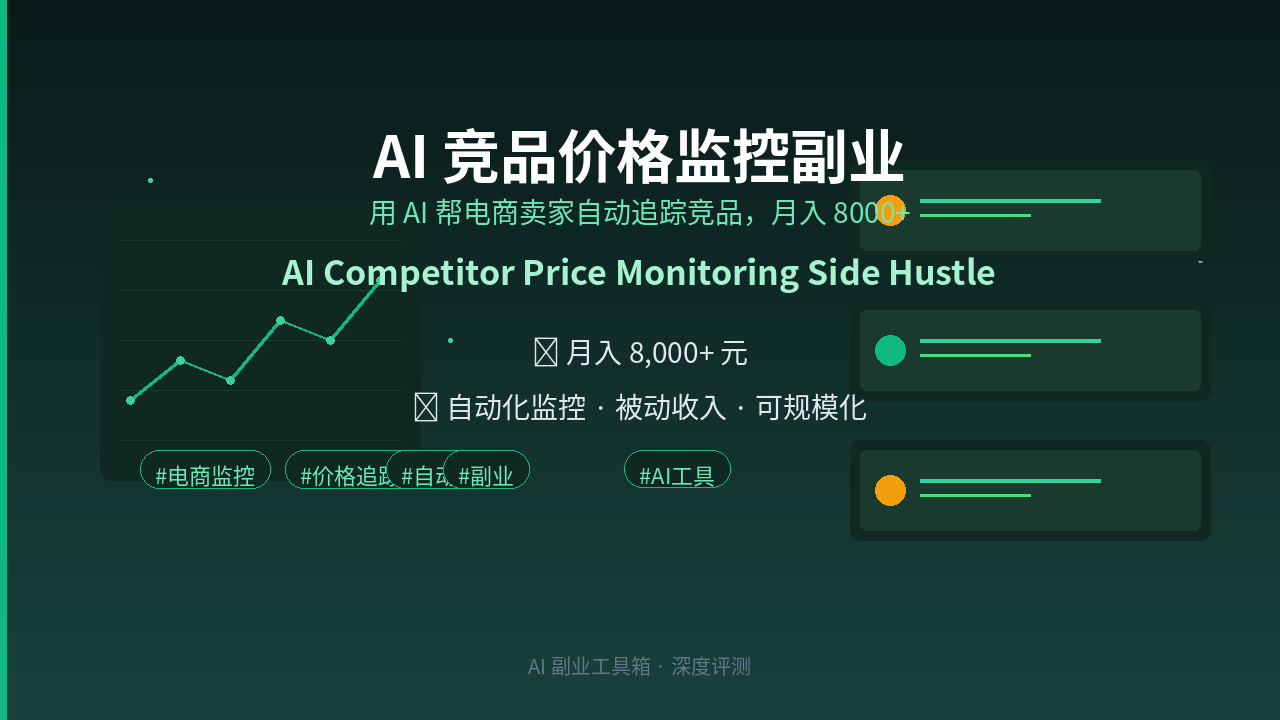 Featured image of post AI 竞品价格监控副业：用 AI 帮电商卖家自动追踪竞品月入 8000+