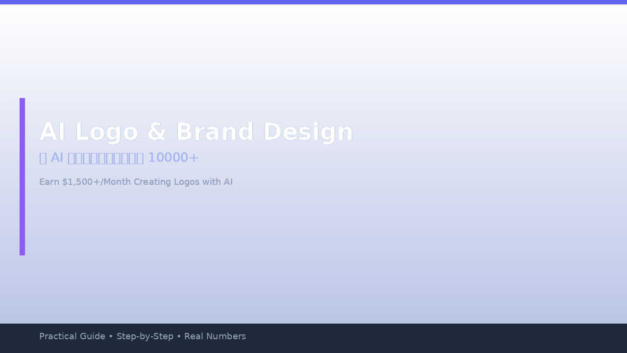Featured image of post AI Logo & Brand Design Side Hustle: Earn $1,500+/Month Creating Logos with AI