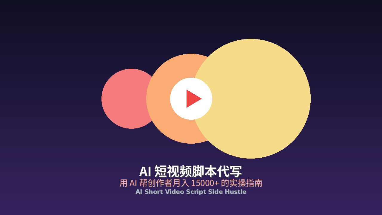 Featured image of post AI Short Video Script Writing Side Hustle: Earn $2,000+/Month Writing Scripts for Creators