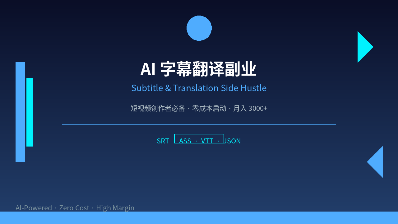 Featured image of post AI Video Subtitle & Translation Side Hustle: Earn $400+/Month Helping Creators Go Global