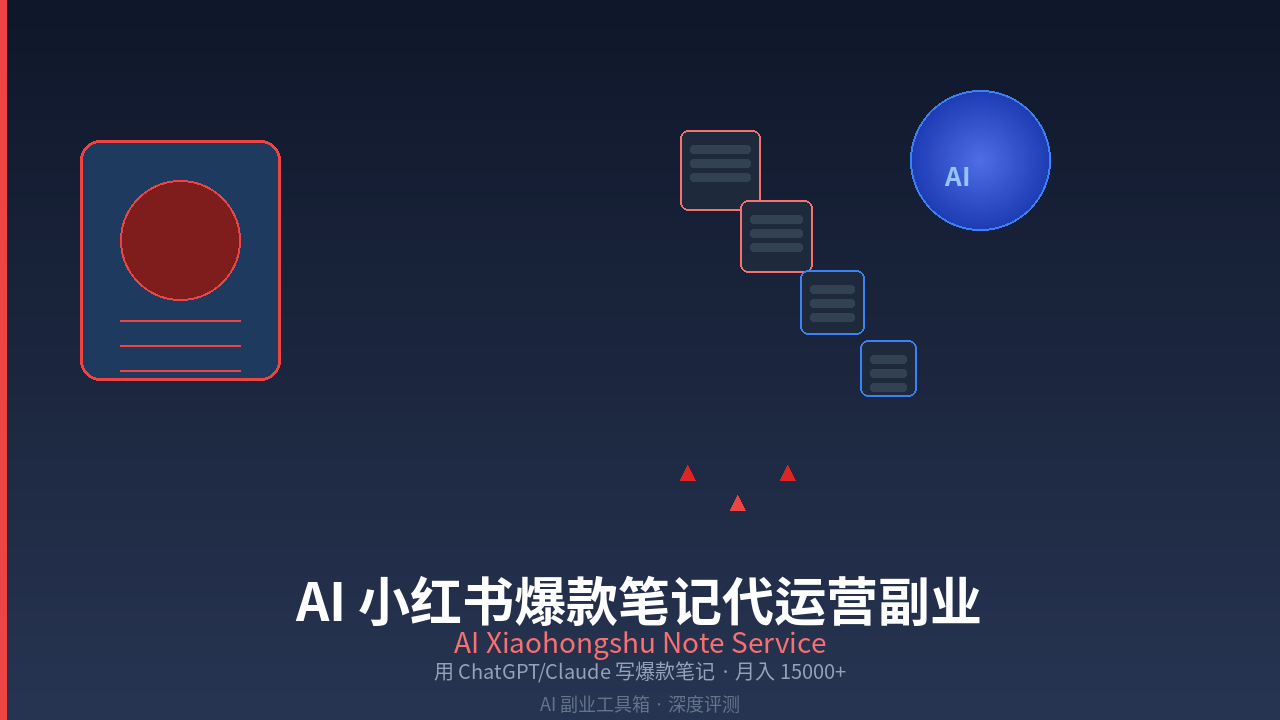 Featured image of post AI Xiaohongshu Note Writing Side Hustle: Write Viral Posts with ChatGPT/Claude, Earn $2,000+/Month